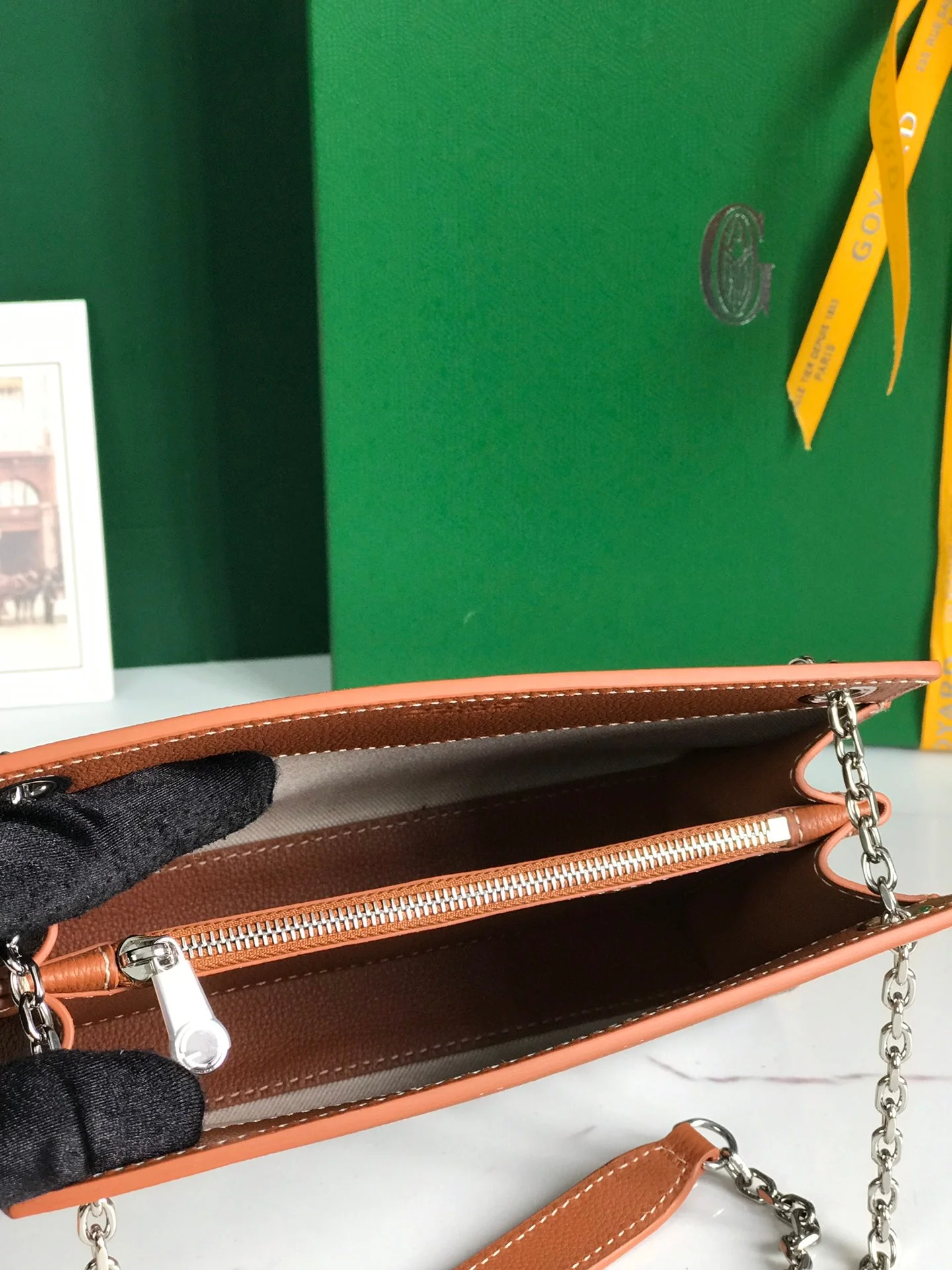 Dark Brown Calfskin Structured Mini Bag