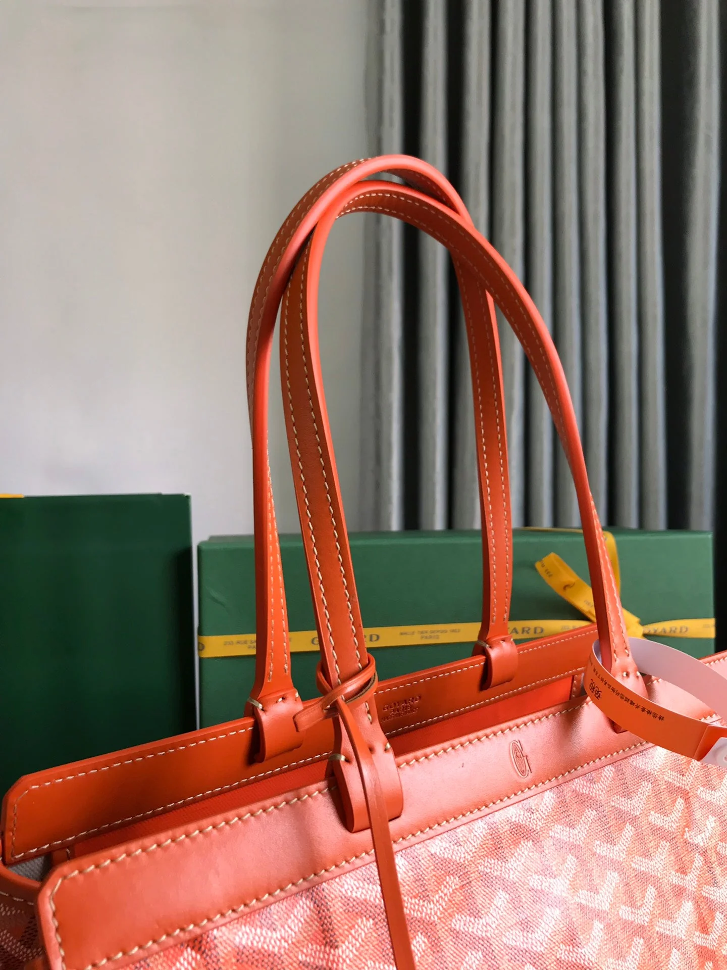 Bag Orange Canvas And Calfskin Trim