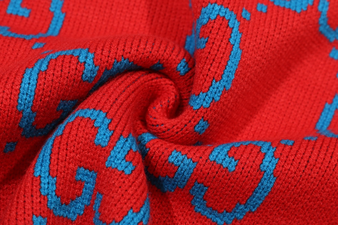 New Alphabet Jacquard Crew-Neck Sweater