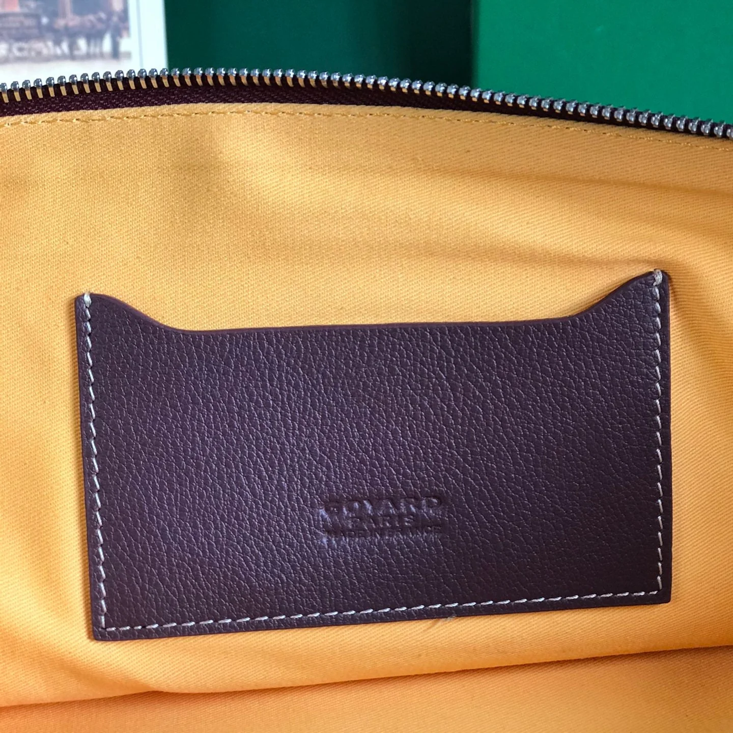 Pouch 40 In Burgundy Red Canvas