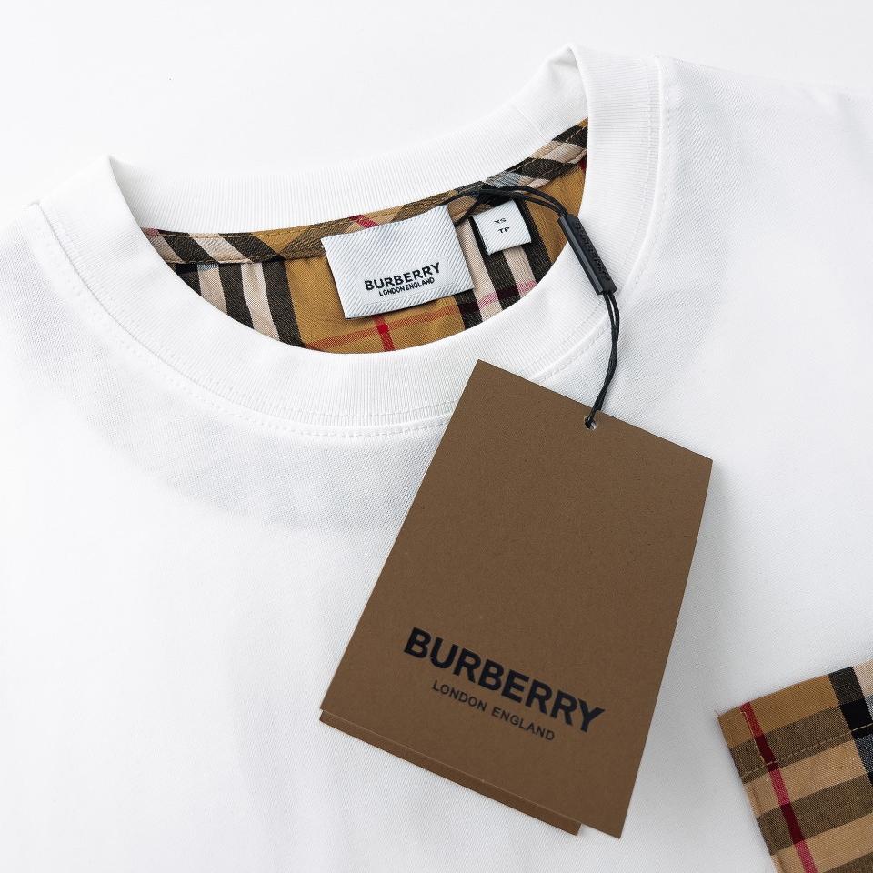 Check Pocket Cotton Loose Fit T-Shirt