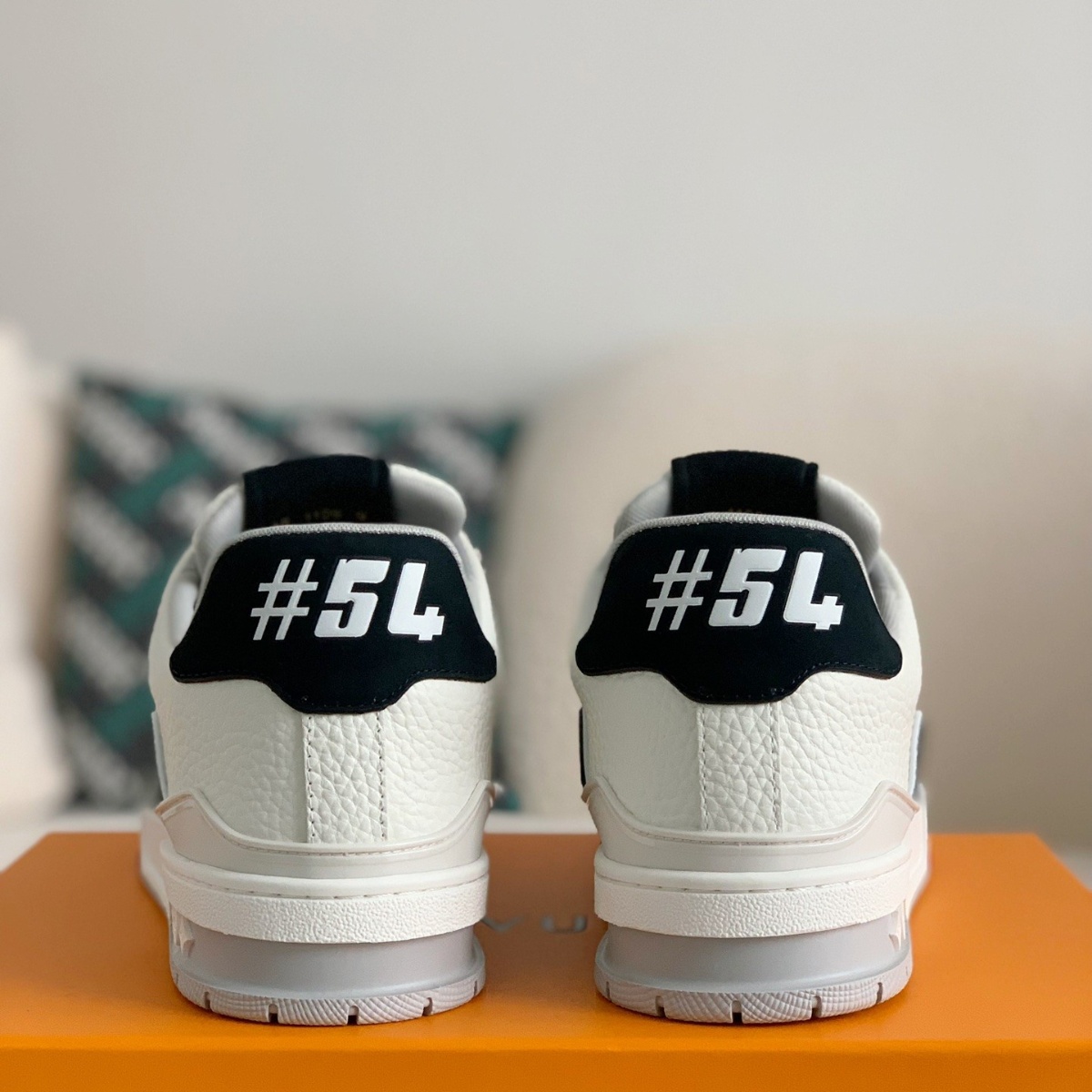 Black and white sneakers