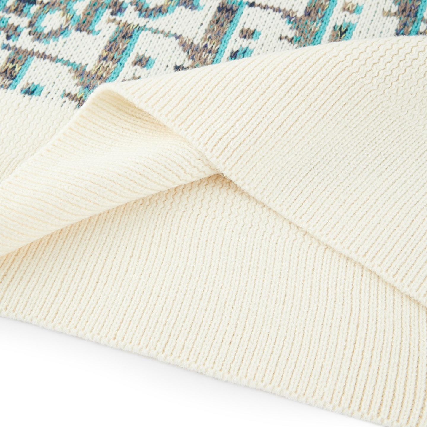 All over print crew neck sweater