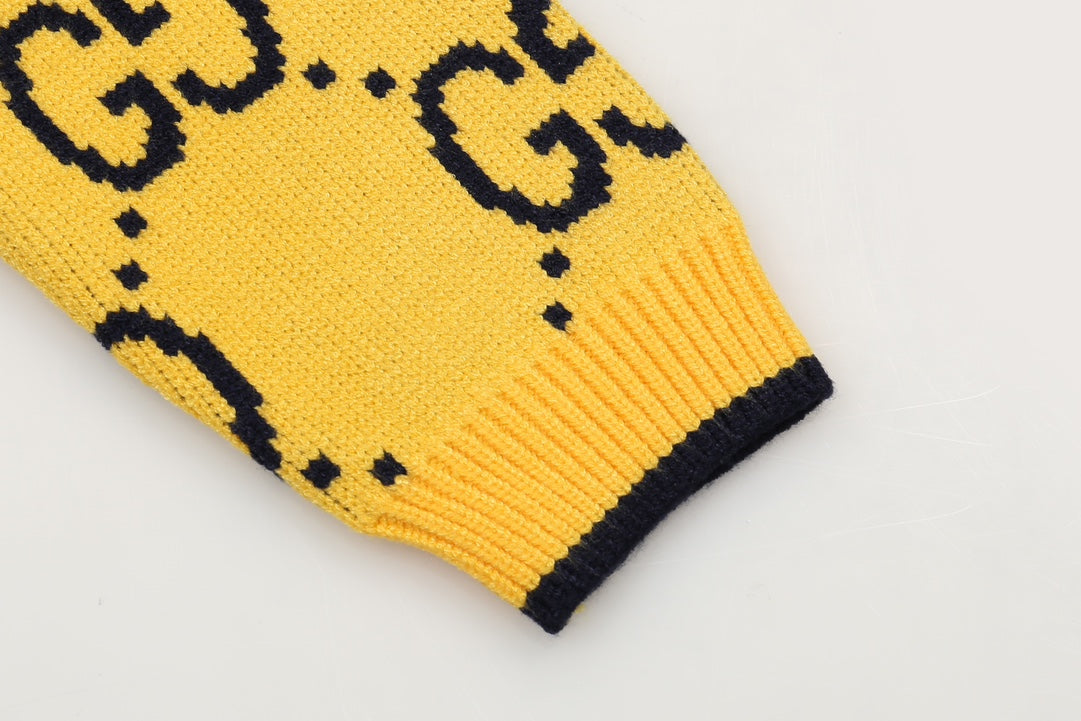 New Alphabet Jacquard Crew-Neck Sweater