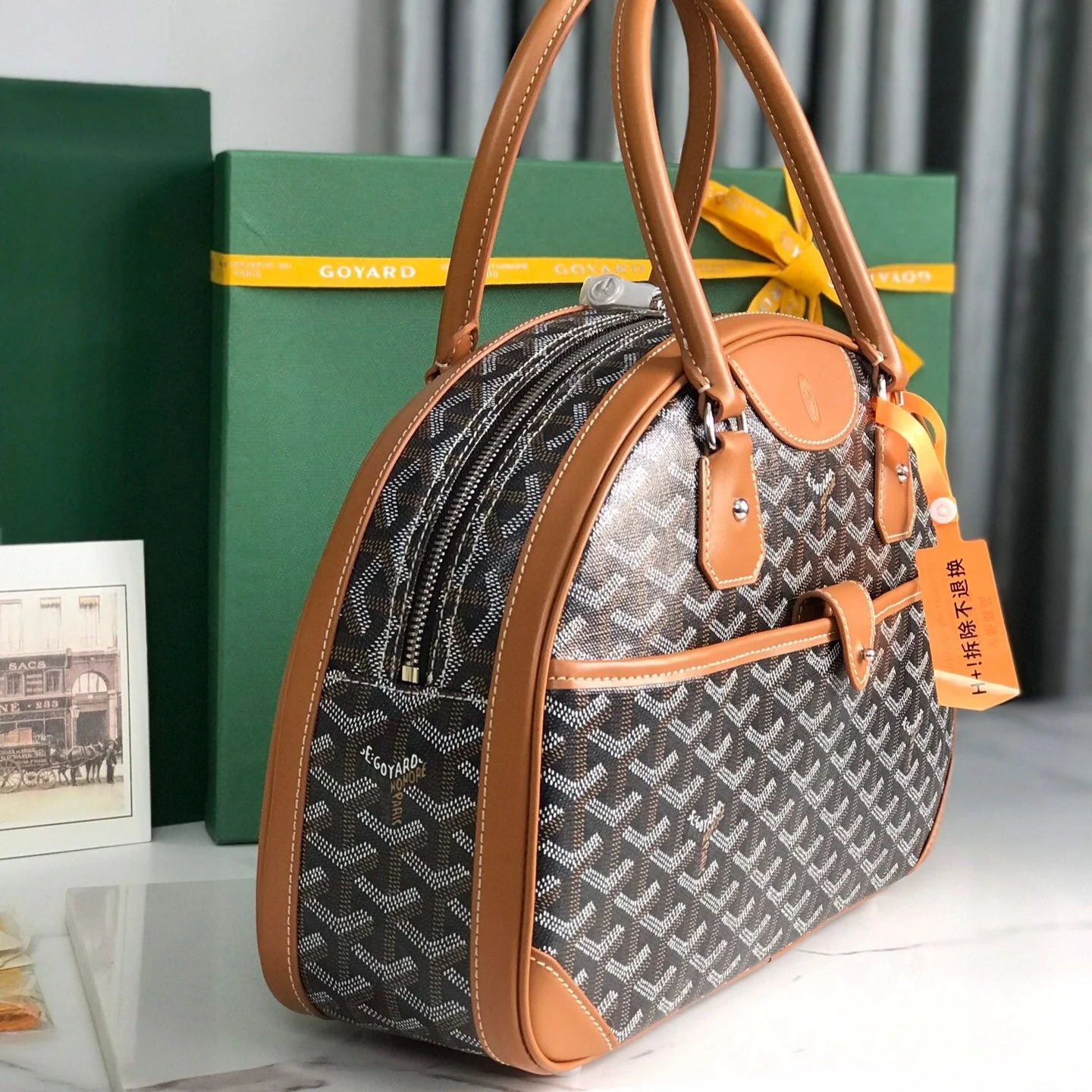 Tan Calfskin Handbag