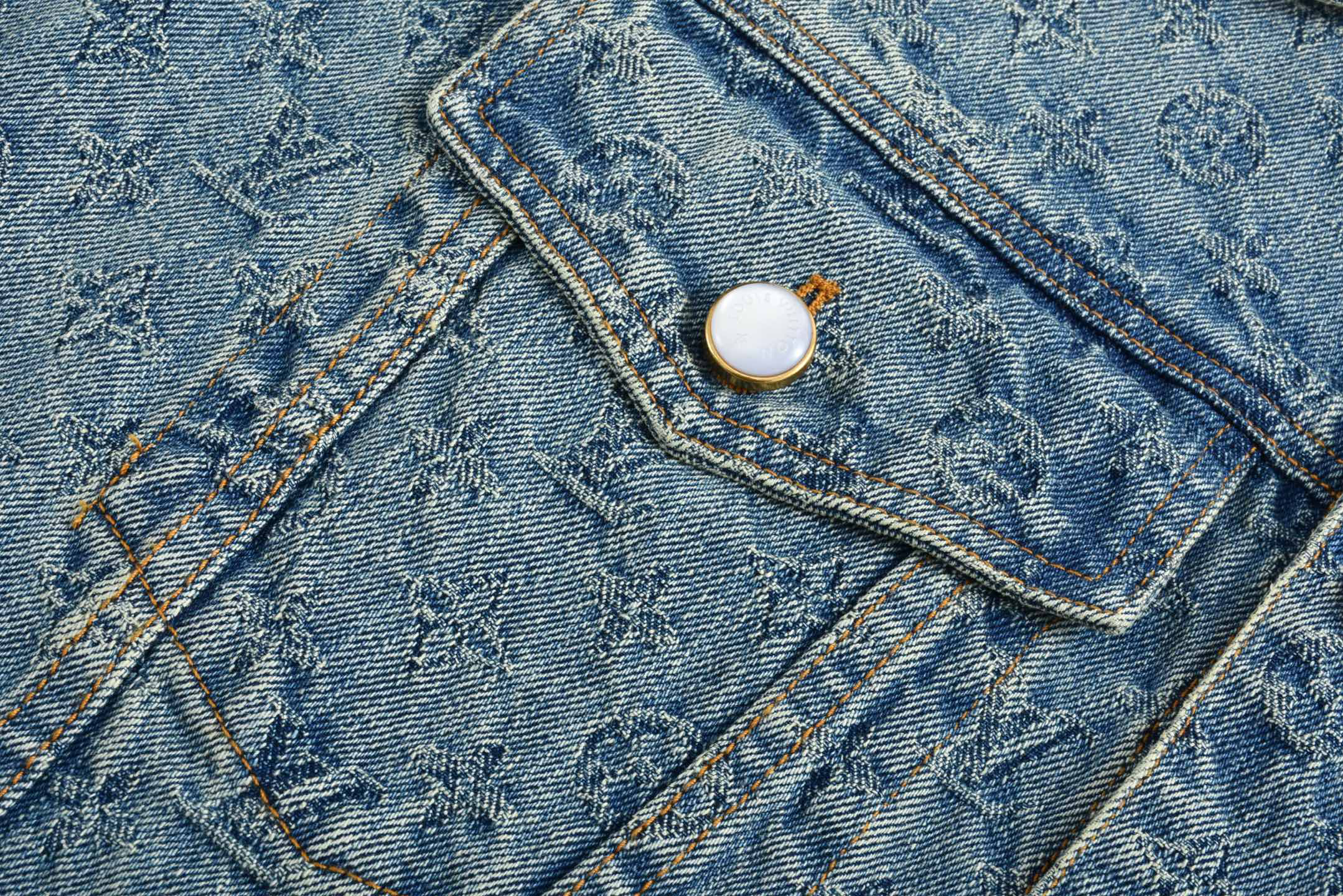 New Jacquard Denim Long Sleeve Jacket