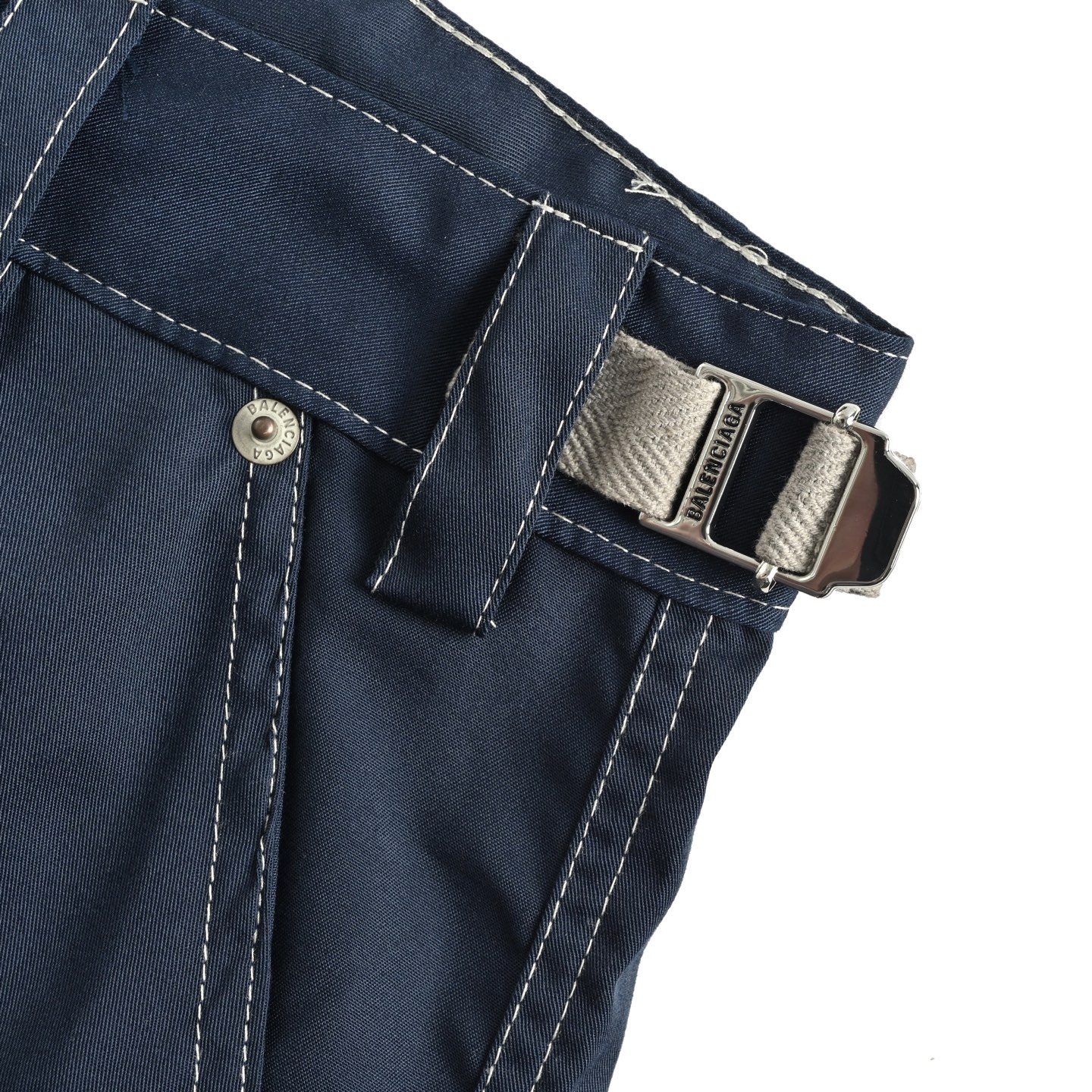 Embroidered Logo Utility Overalls