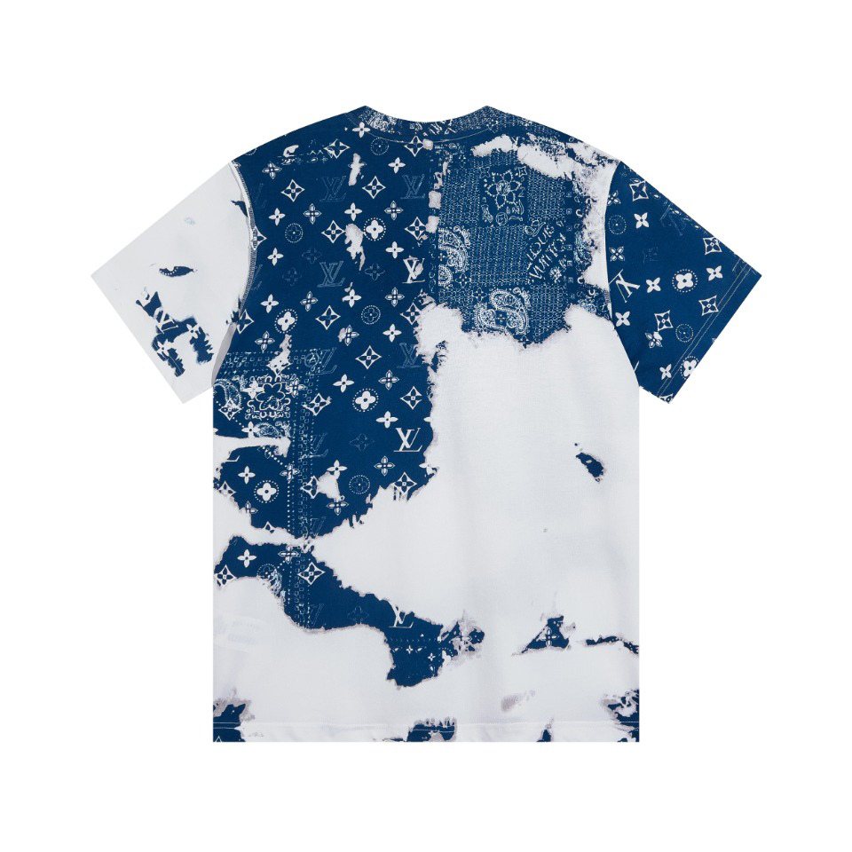 All-over tie-dye monogram print T-shirt