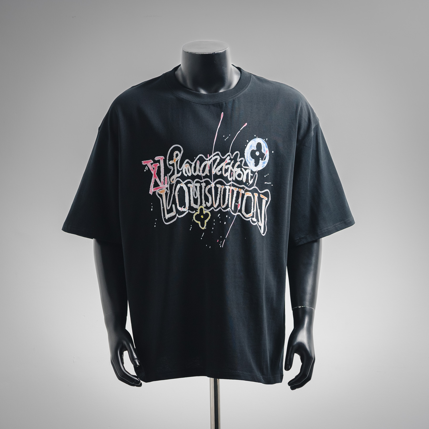 25SS painted letter short-sleeved T-shirt