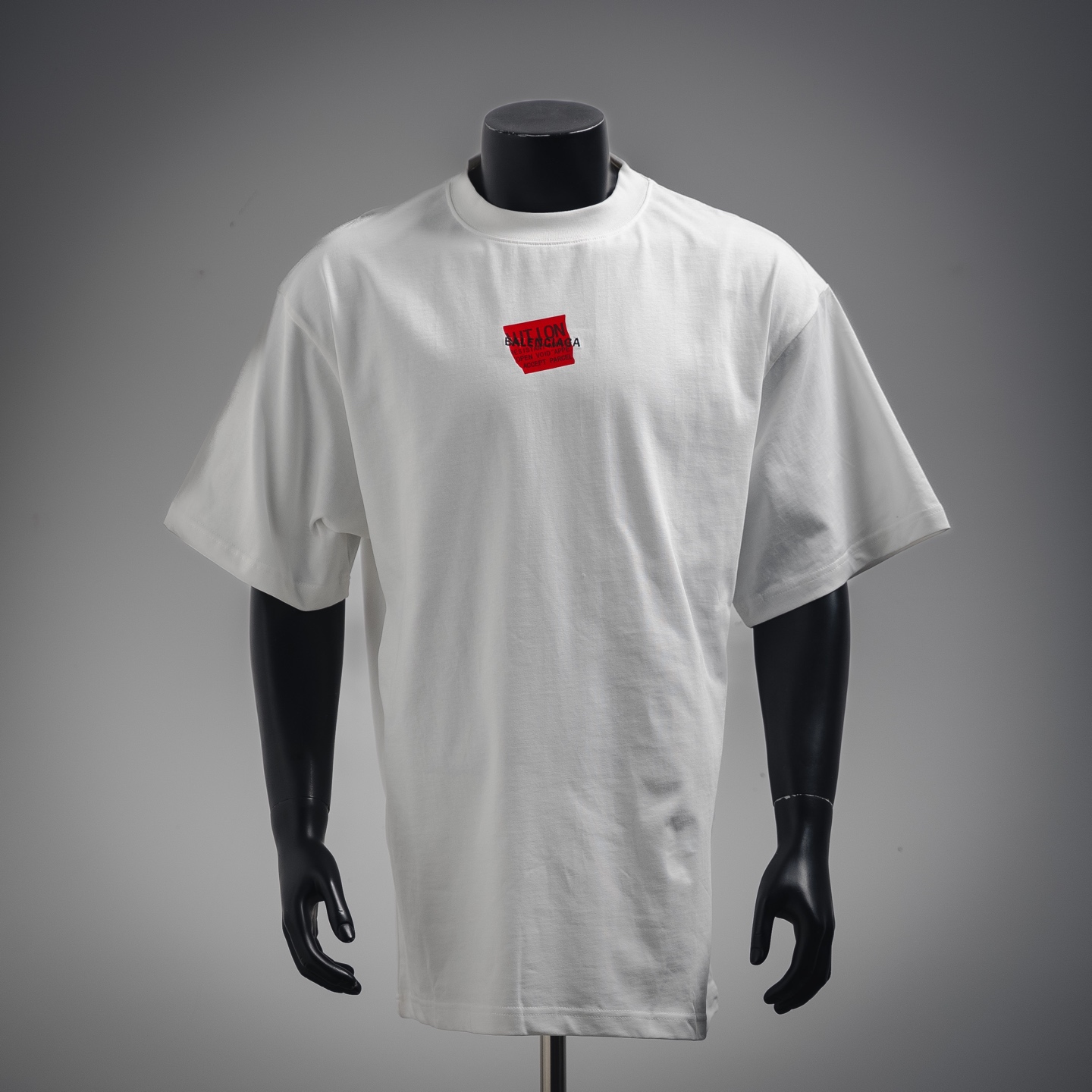 Masking tape printed T-shirt required