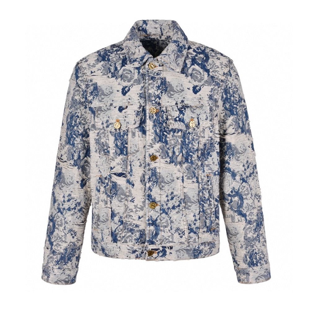 Fringed Denim Coat Jacket