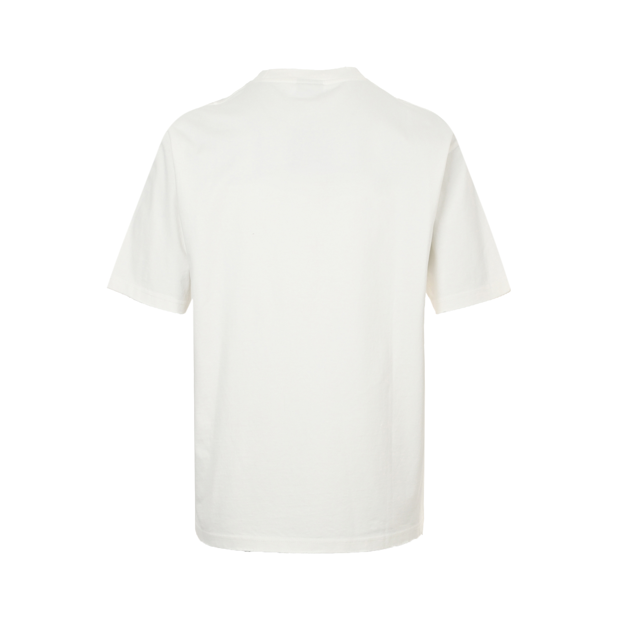 Lock letter embroidered inkjet short-sleeved T-shirt