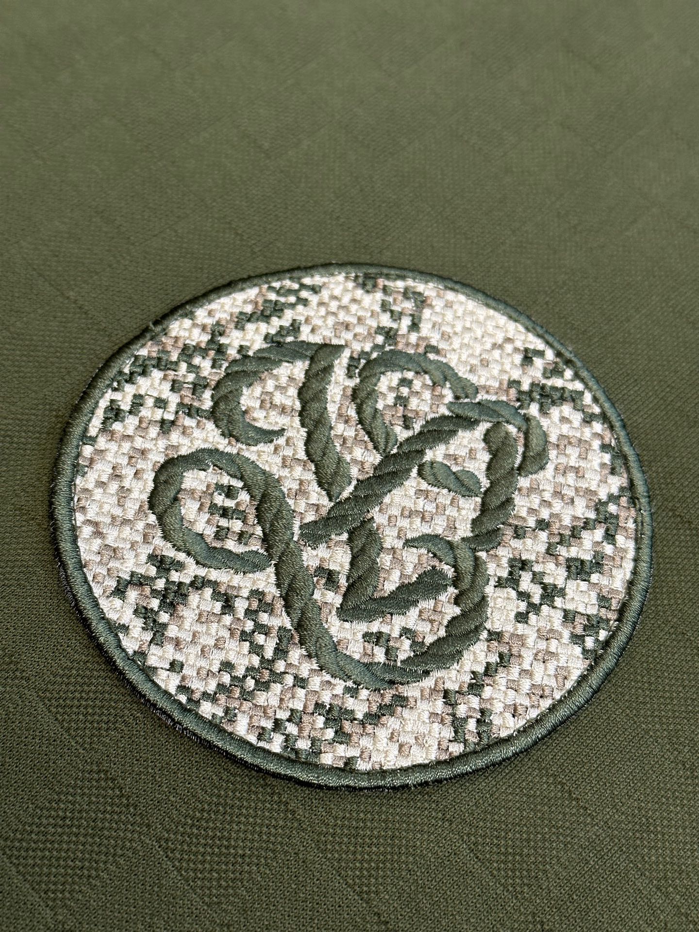 Green Piqué Round Neck Short Sleeves