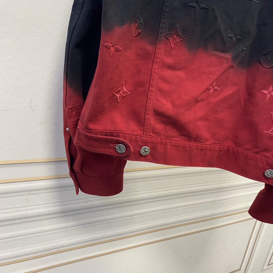 Volcanic Red Matching Denim Jacket
