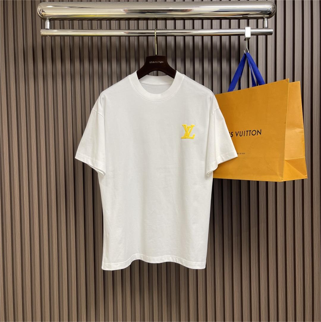 2025ss rubber lettering short-sleeved T-shirt