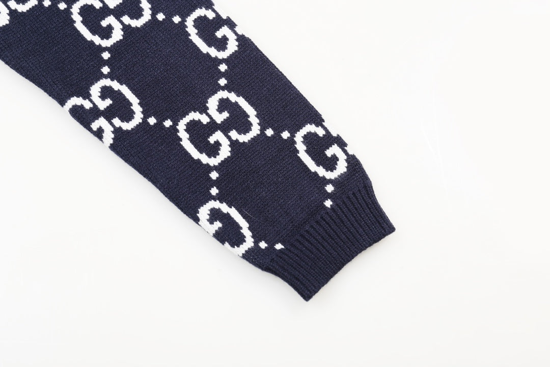 New Alphabet Jacquard Crew-Neck Sweater