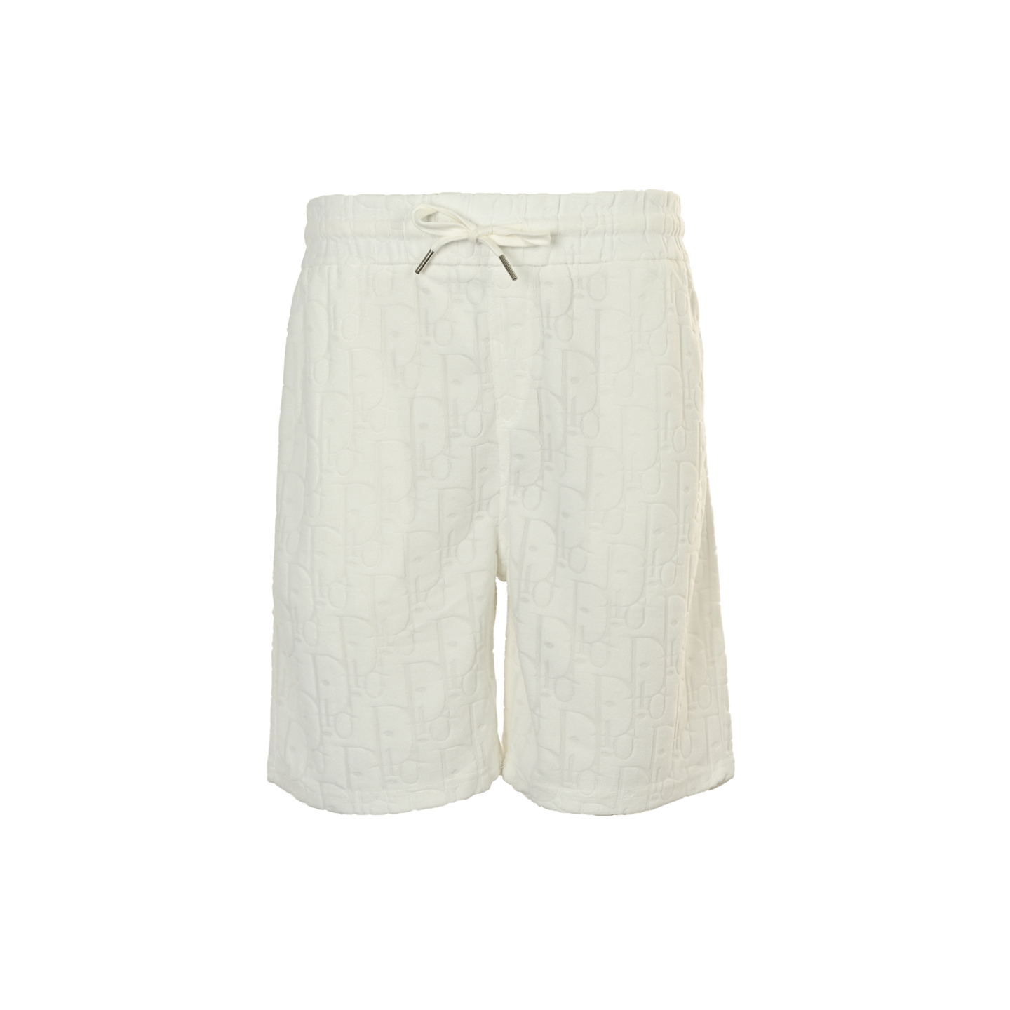 Hidden-print logo jacquard towelling shorts