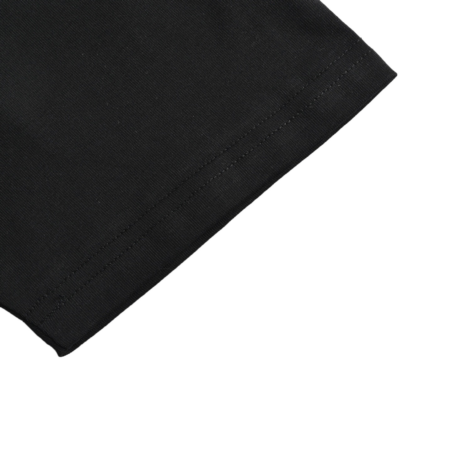 Clouds and large letters embroidered T-shirt