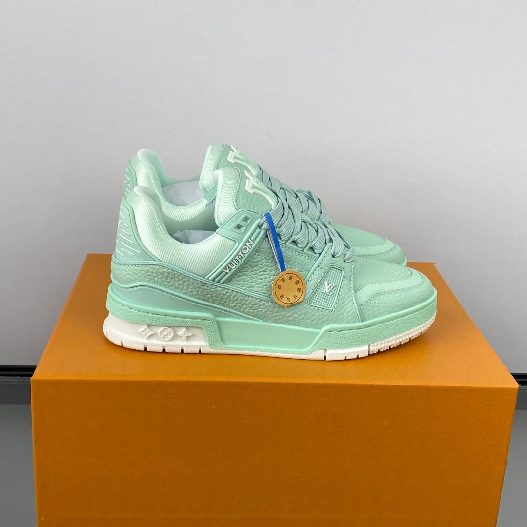 Mint Green White Trainer