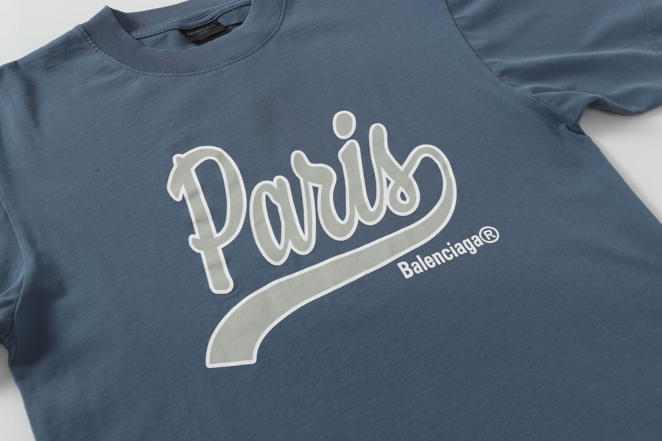 Washed T-shirt with lettering print