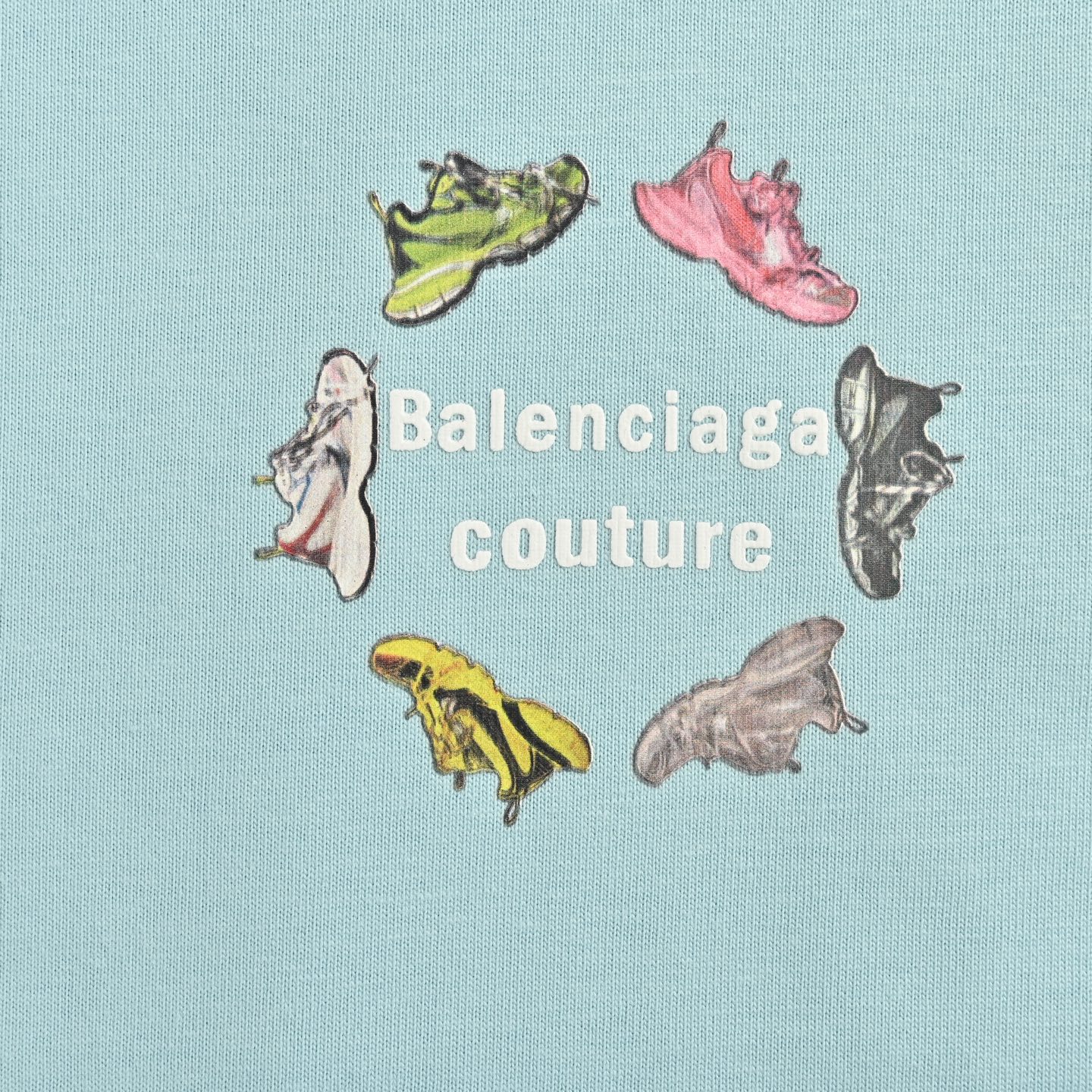 25ss Daddy Shoes Letter Print Short Sleeve T-shirt