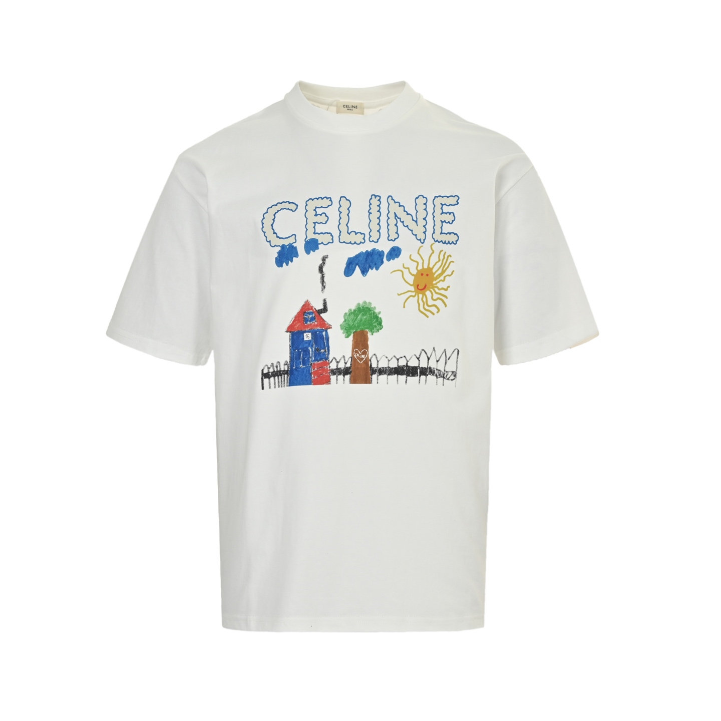 Graffiti painting new flower short-sleeved T-shirt