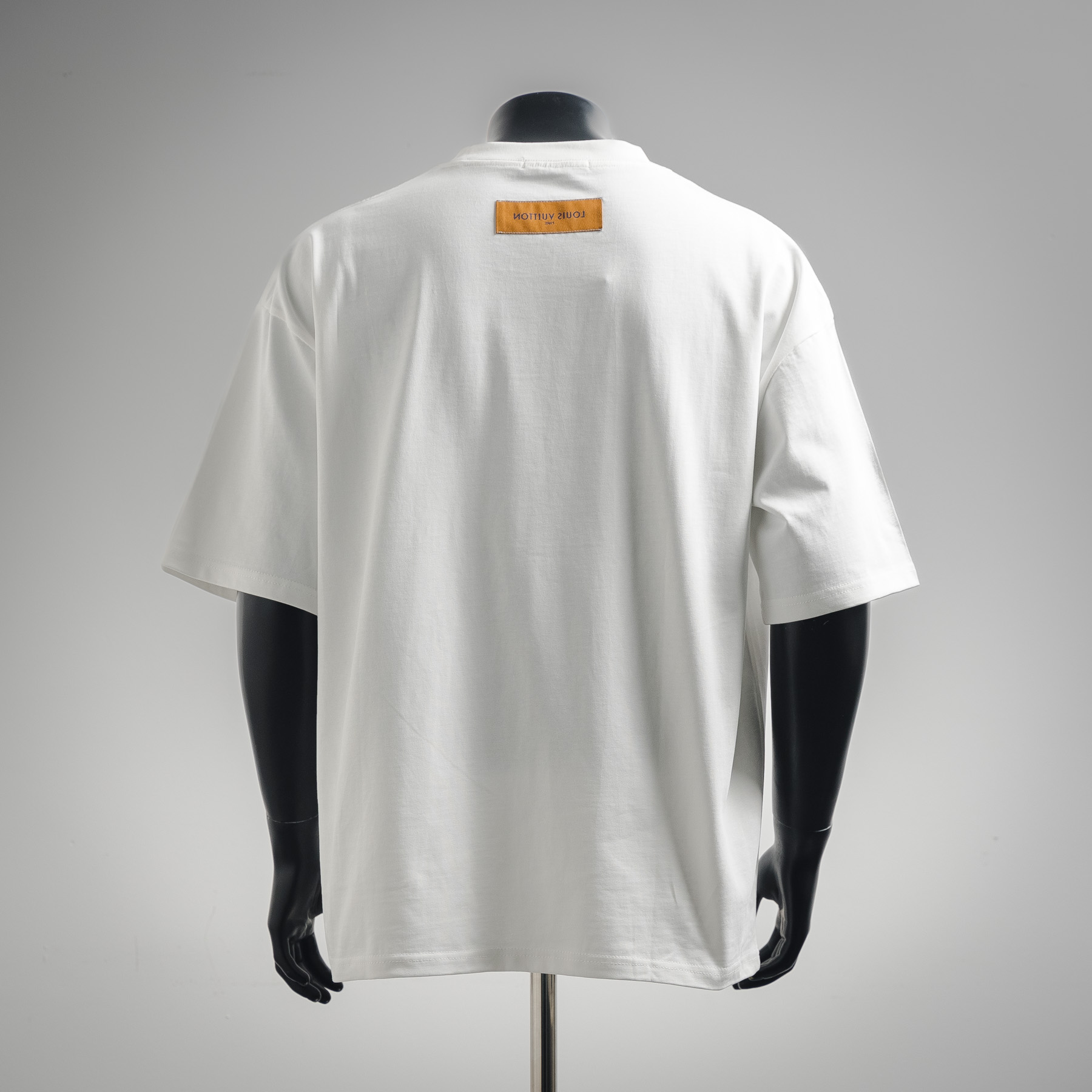 Short-sleeved line logo T-shirt