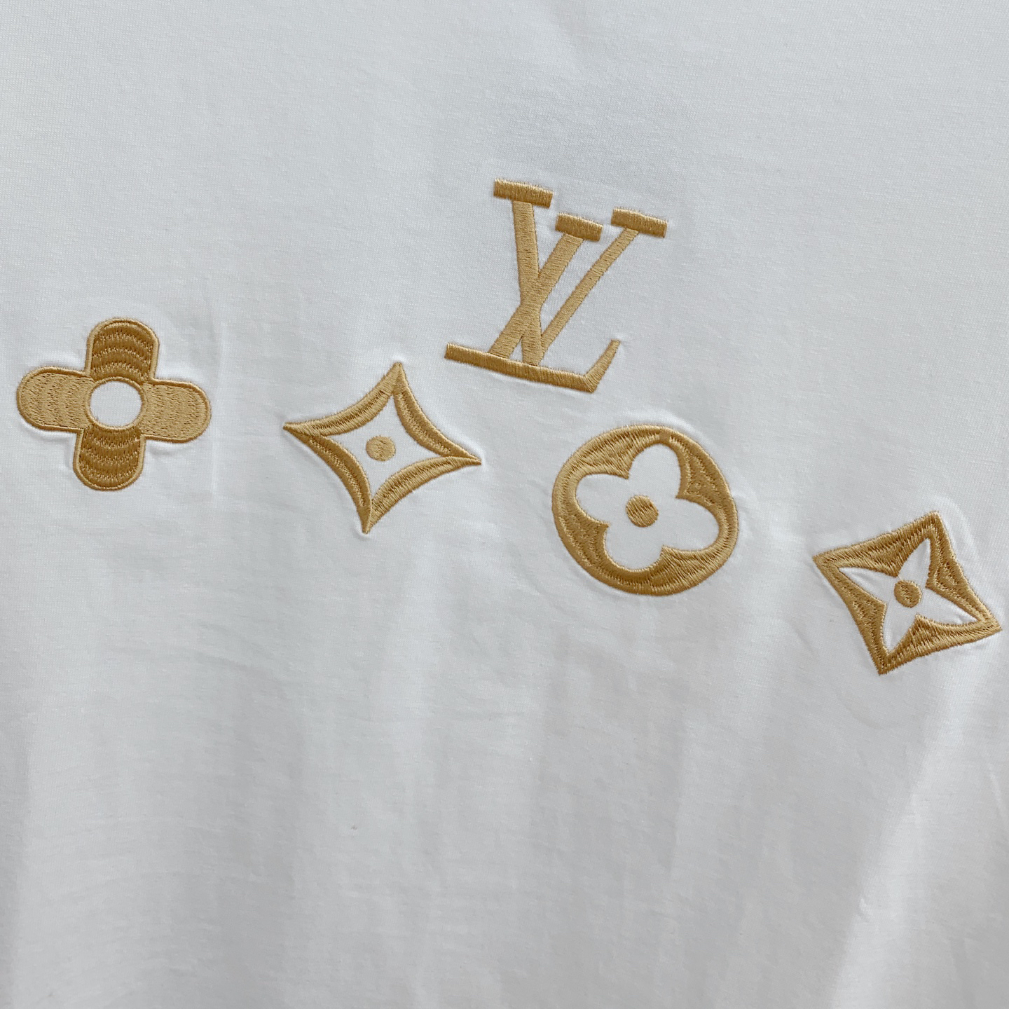 embroidered pattern cotton T-shirt