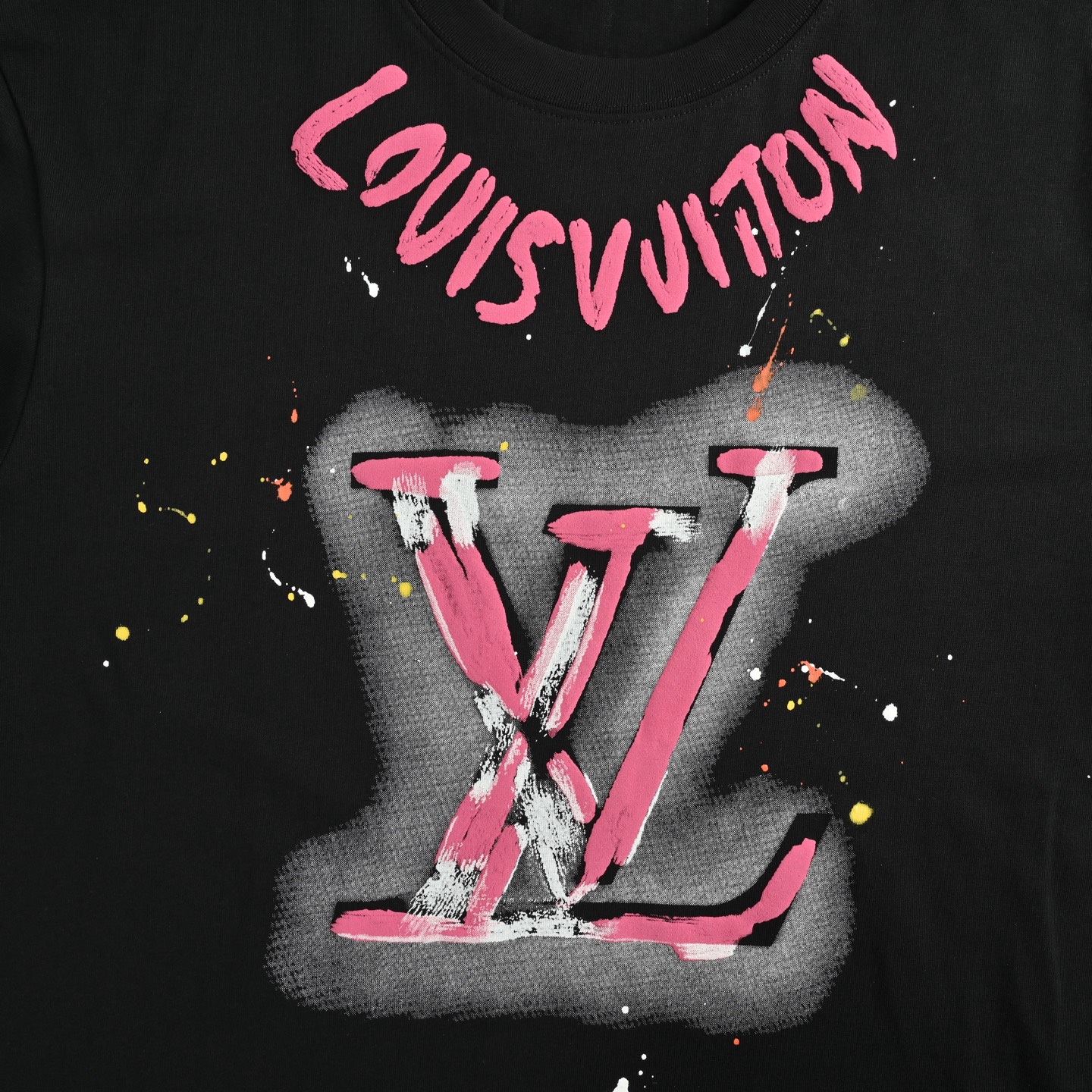 25ss graffiti logo print T-shirt