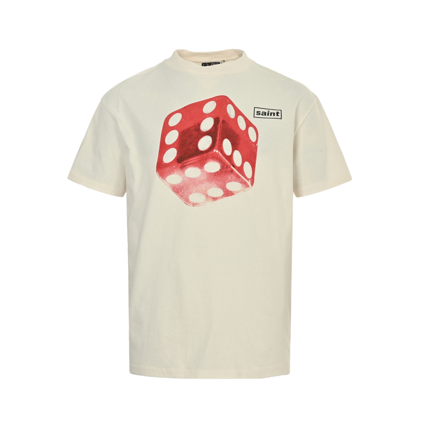 25ss dice letter print short sleeve T-shirt