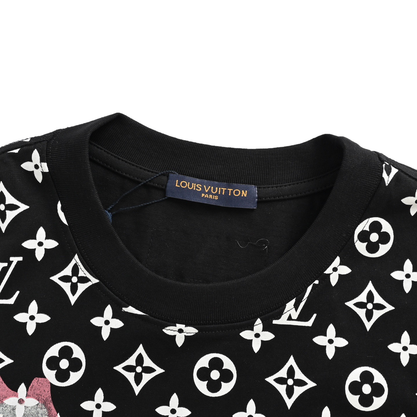 25ss Fire Cloud Monochrome Print Short Sleeve T-shirt