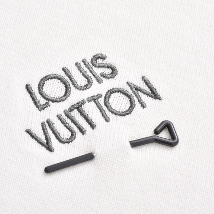 Pin-knit short-sleeved T-shirt