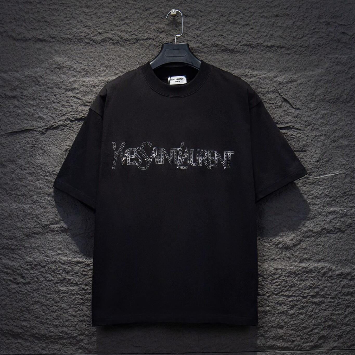 New Diamond-Encrusted Short Sleeves T-shirt