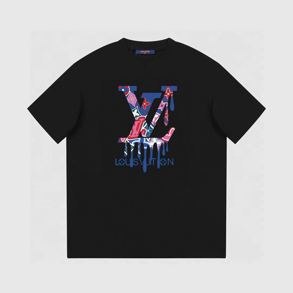 Water Drops Textured Print T-Shirt