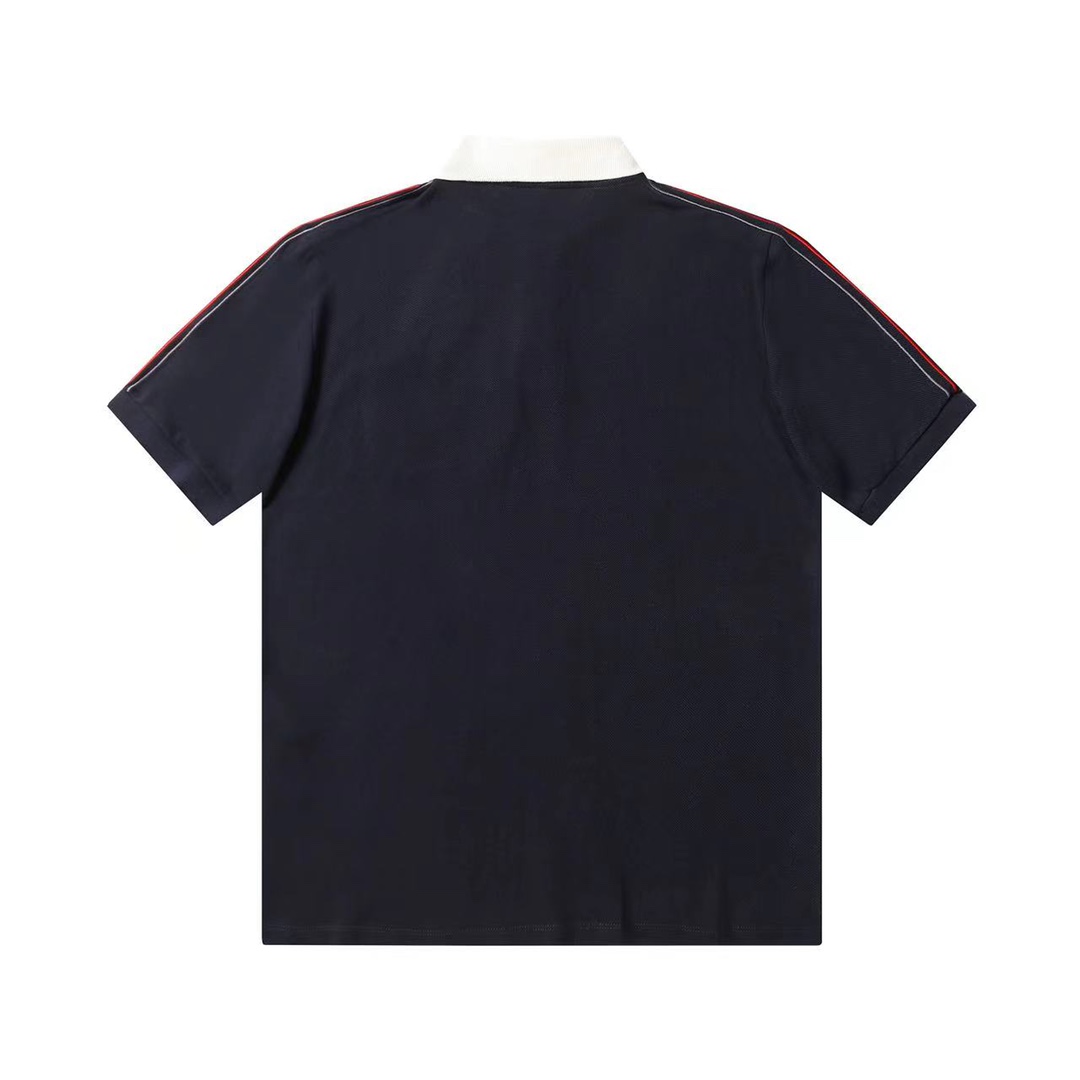 Embroidered Patch Polo Shirt