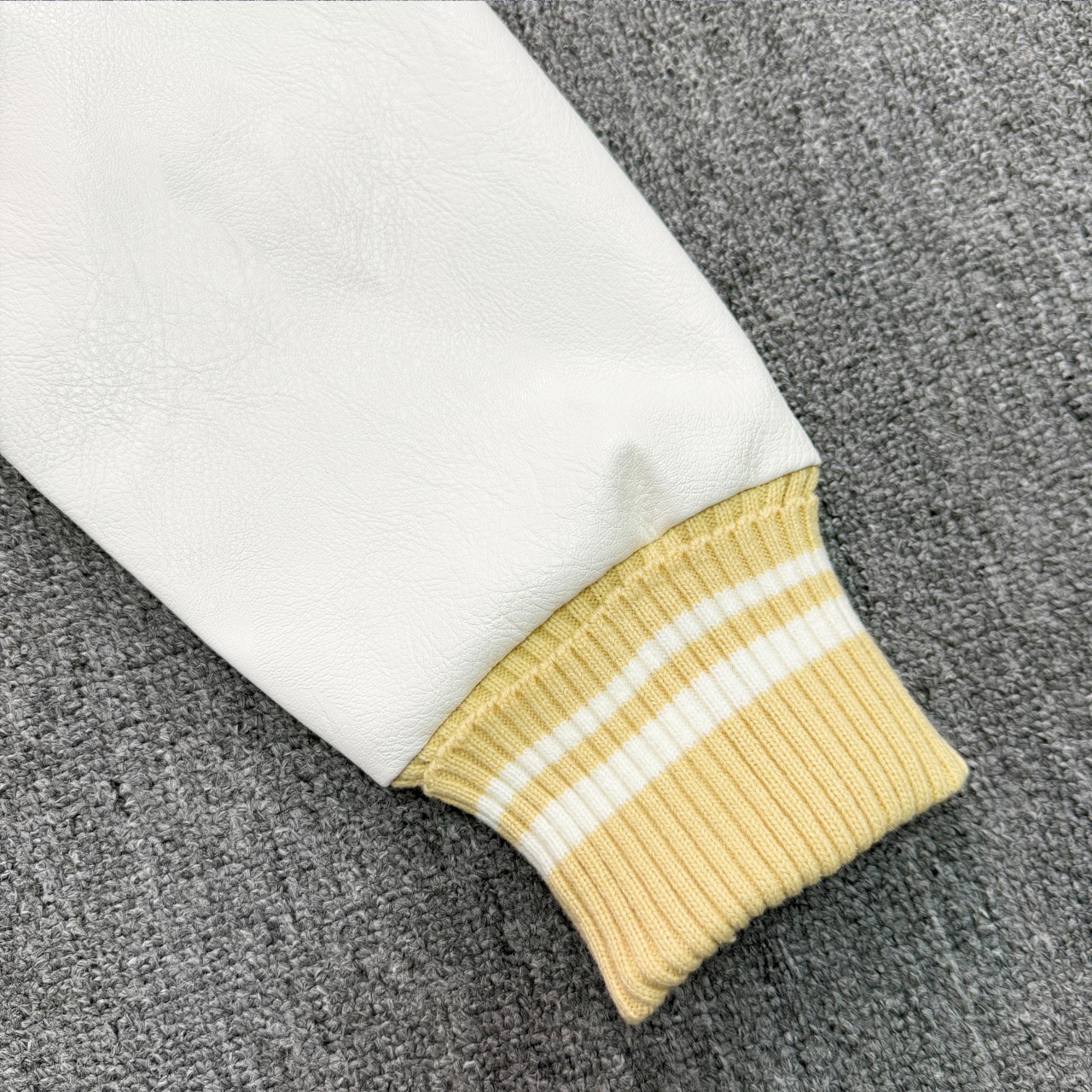 Autumn And Winter Leather Patchwork Baseball Casual Jacket