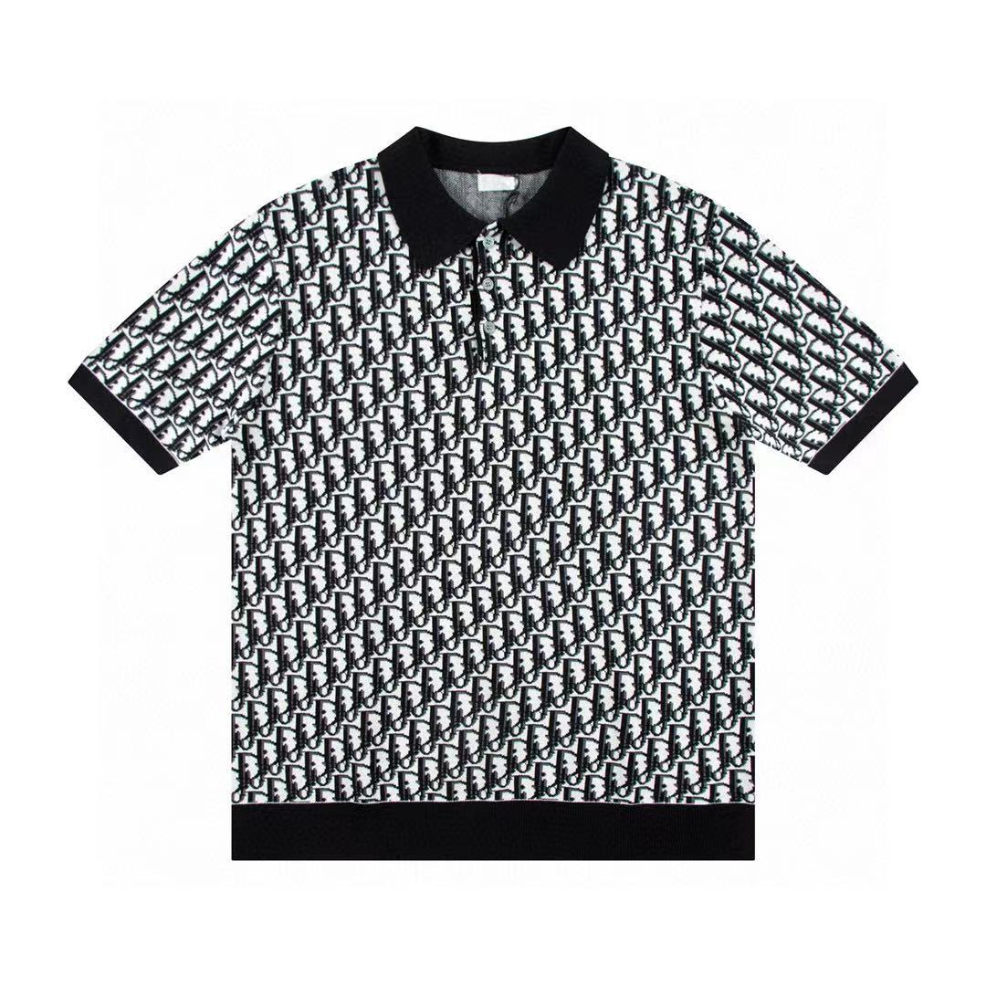 Letter full print polo shirts