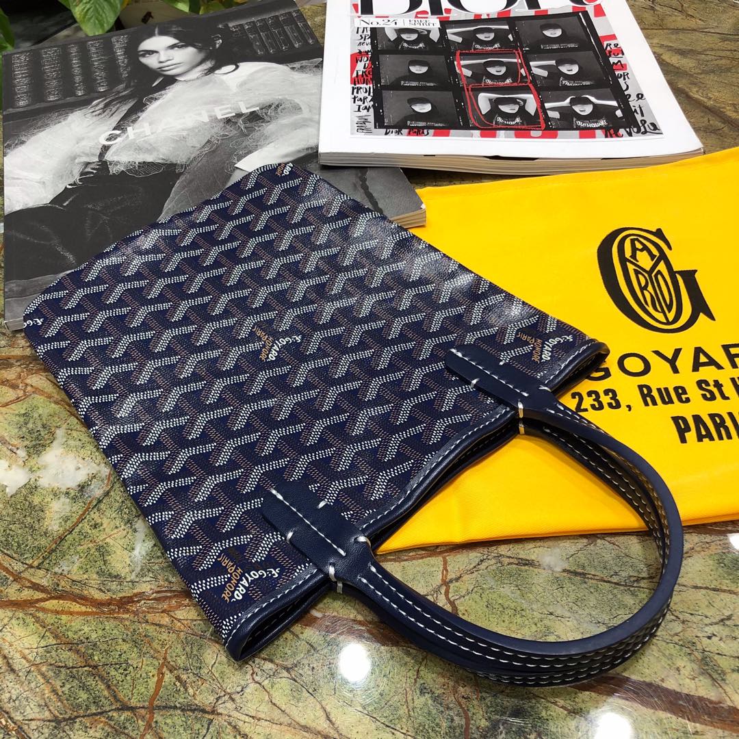 Shopping Bag 22cm Navy Blue