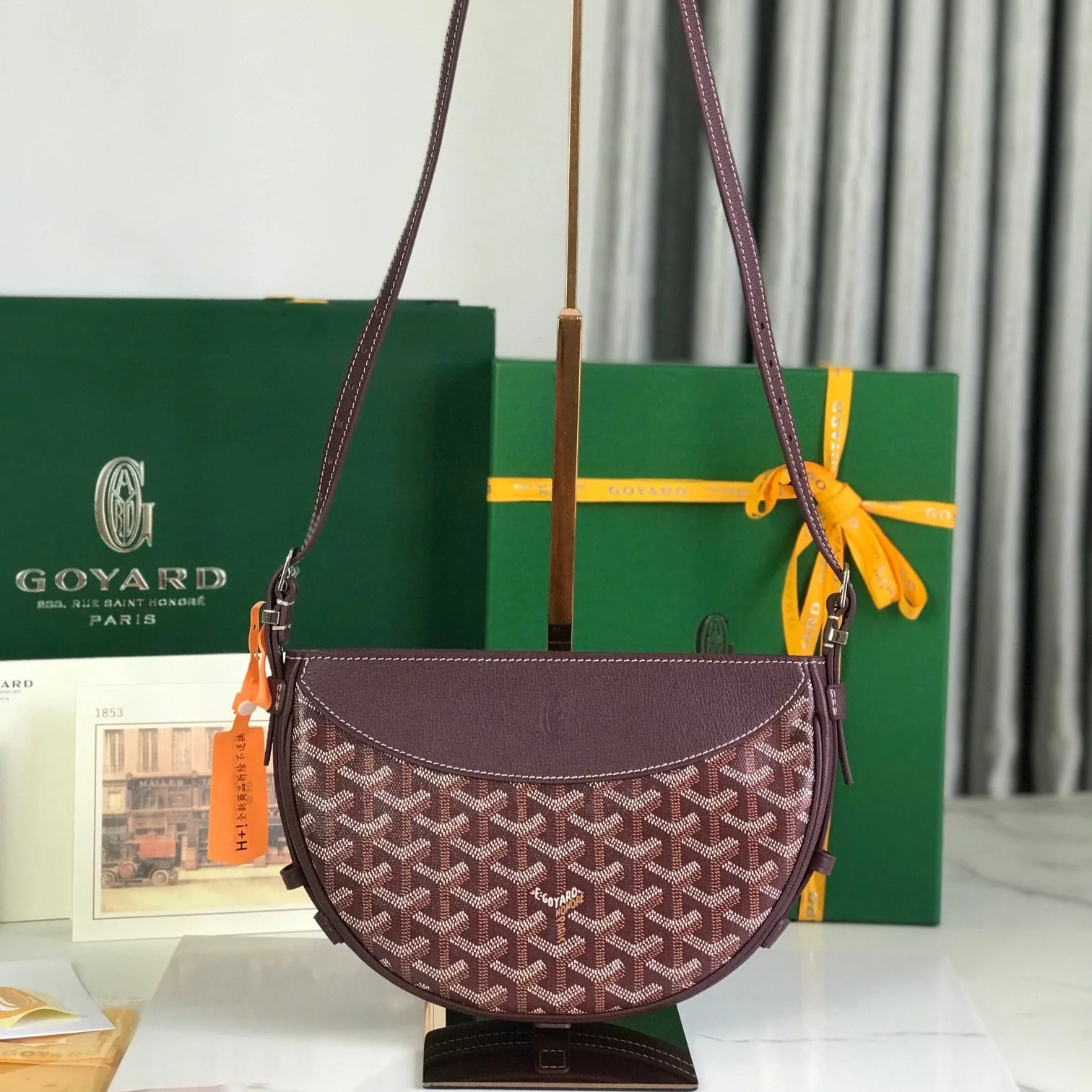 25 In Wine Red Lambskin And Canvas