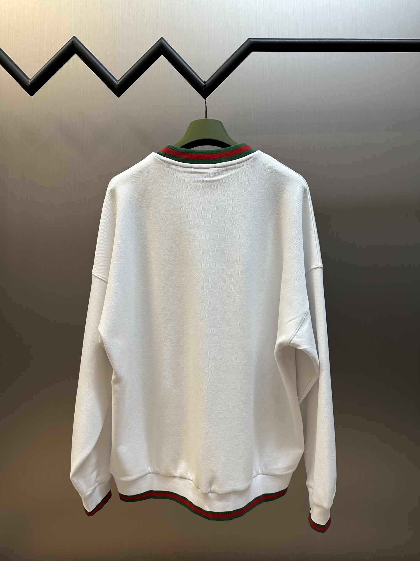 Webbing Embroidered Crewneck Sweatshirt
