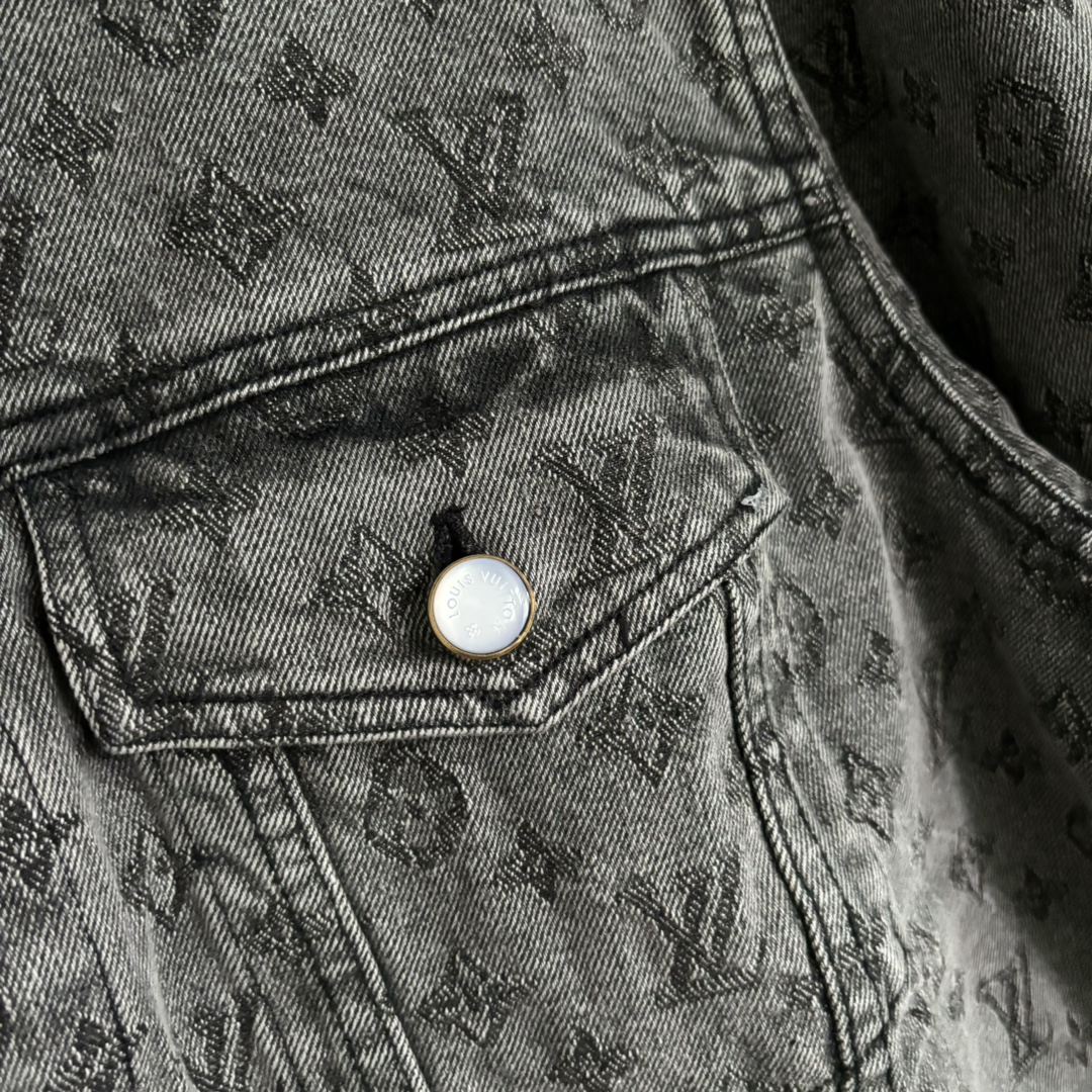 Heavy Jacquard Denim Jacket