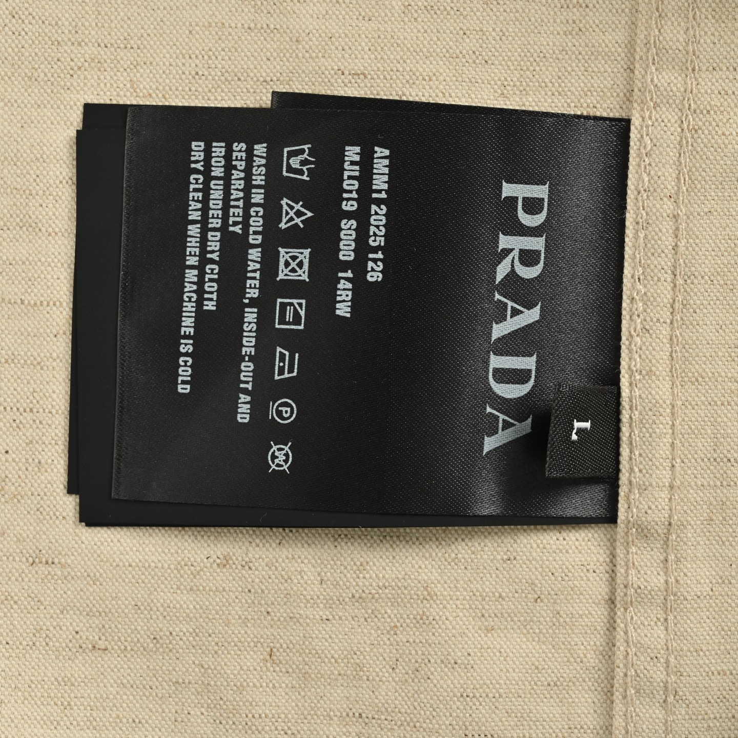 Single-breasted linen long-sleeved shirt