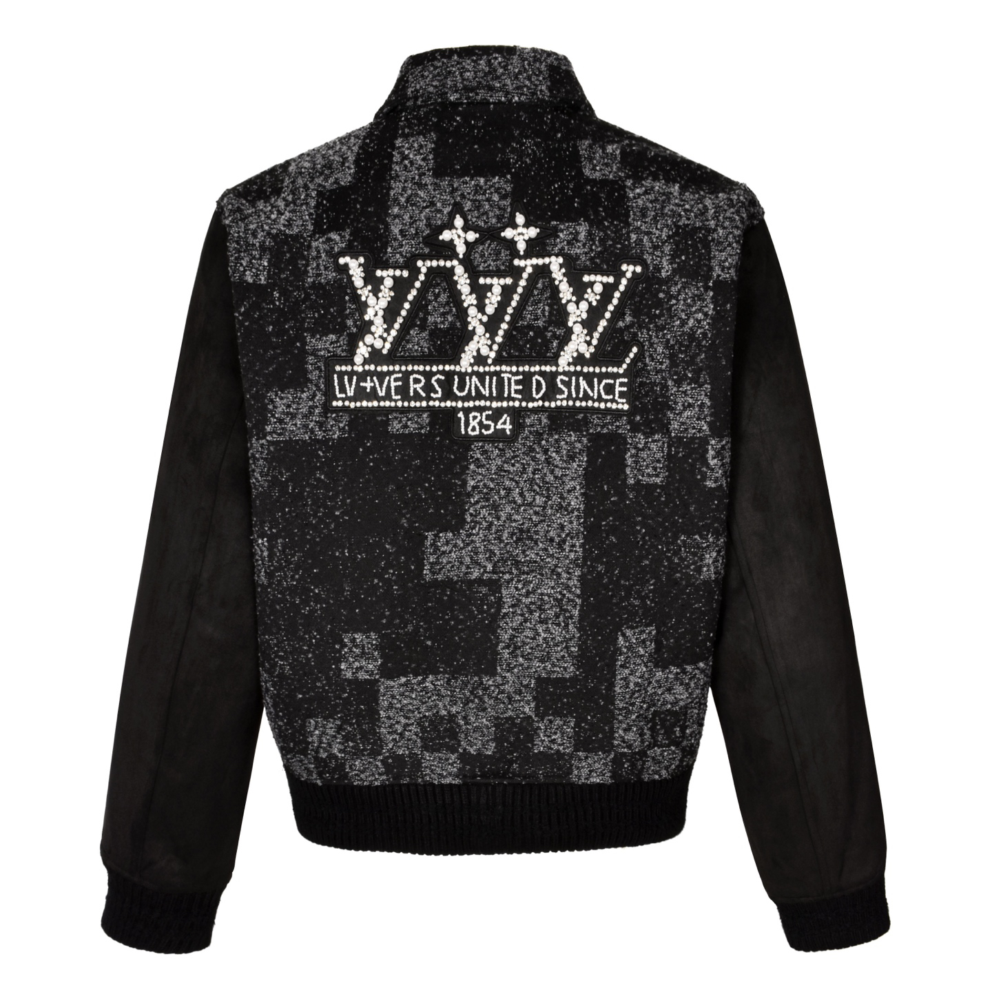 Pearl Checkerboard Baseball Jacket