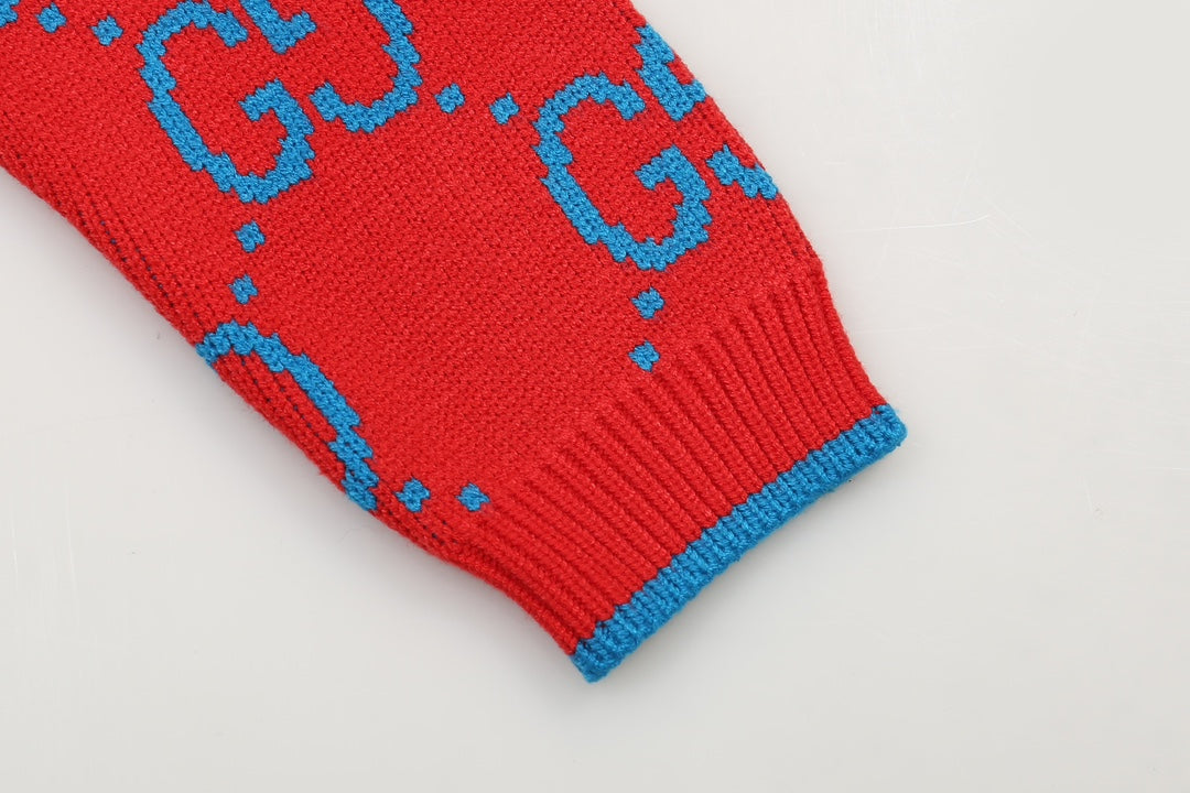 New Alphabet Jacquard Crew-Neck Sweater