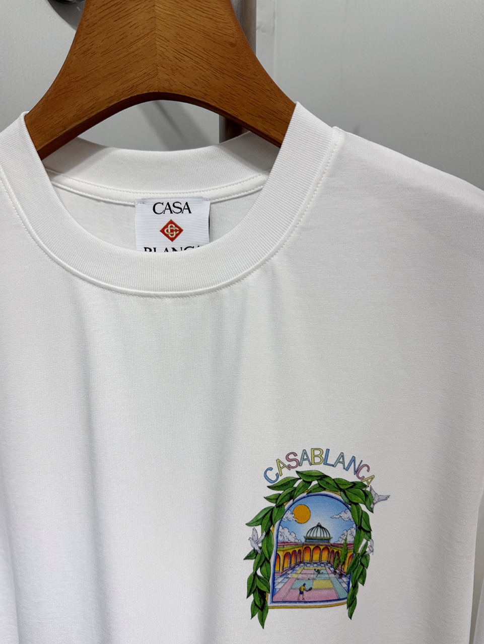 Casablanca Digital printed round neck T-shirt