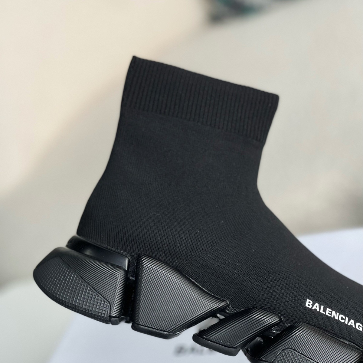 Sock sneakers boots full black