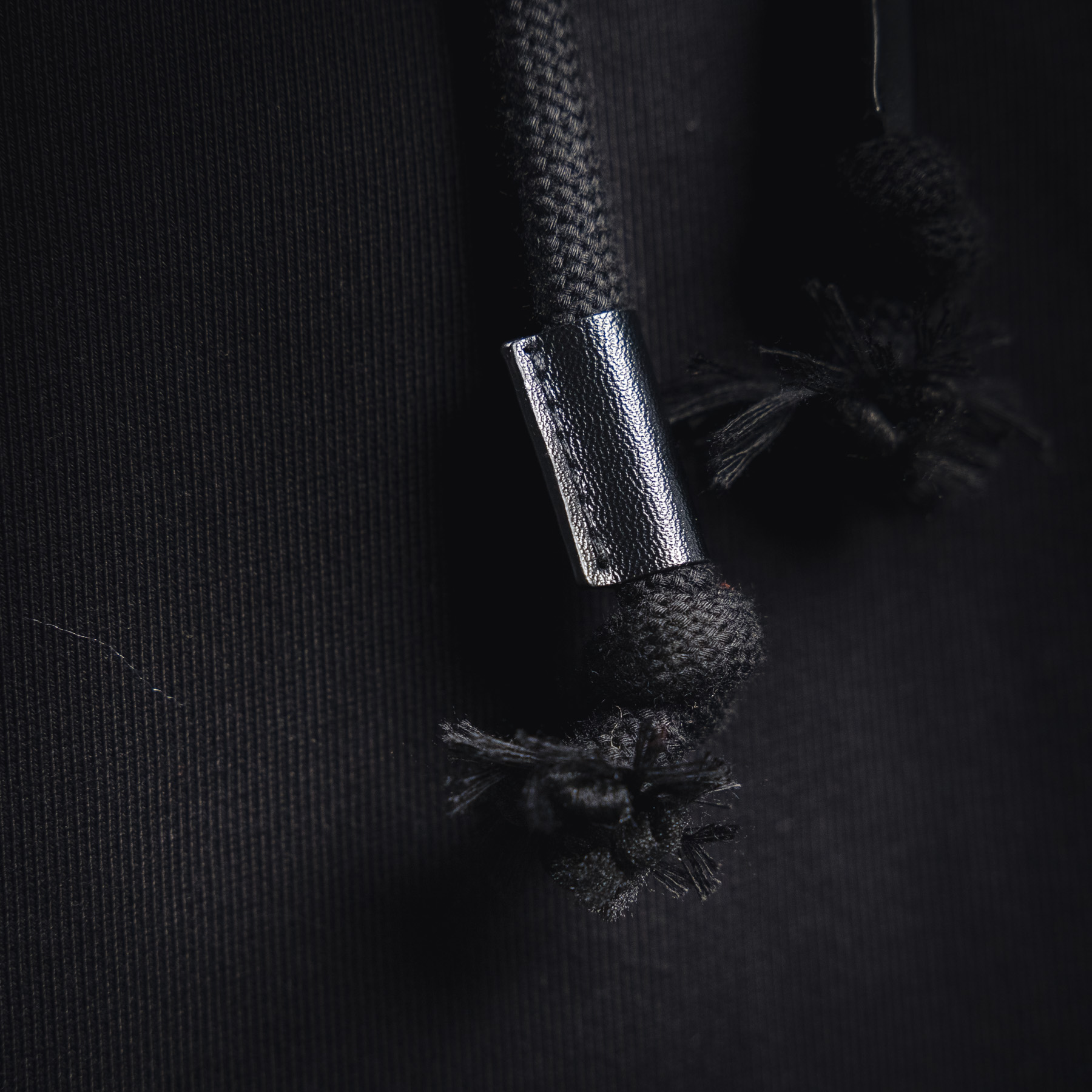 Embossed Chest Logo with Leather Pocket Hoodies