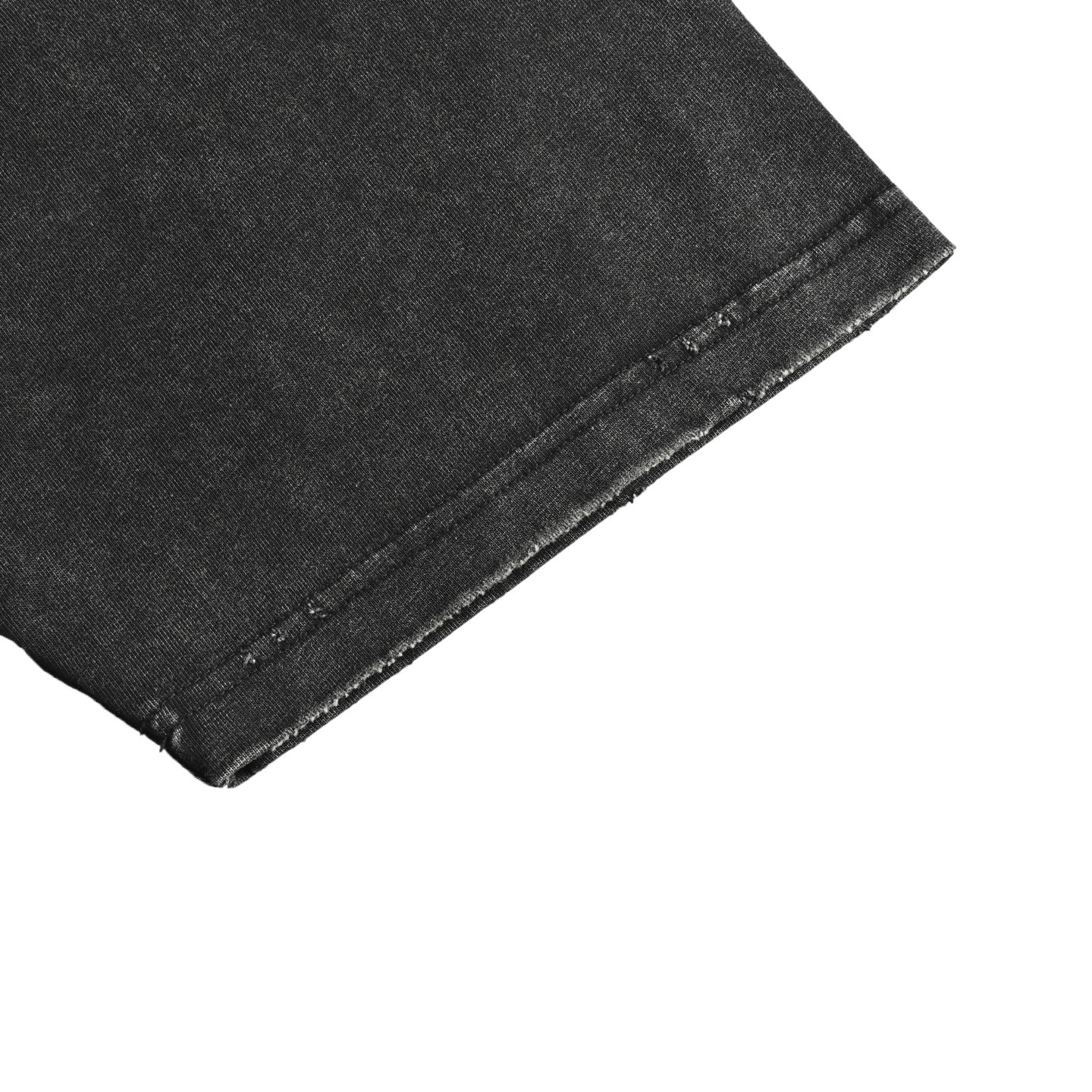 Heart Letters Hole Washed Short Sleeve T-shirt