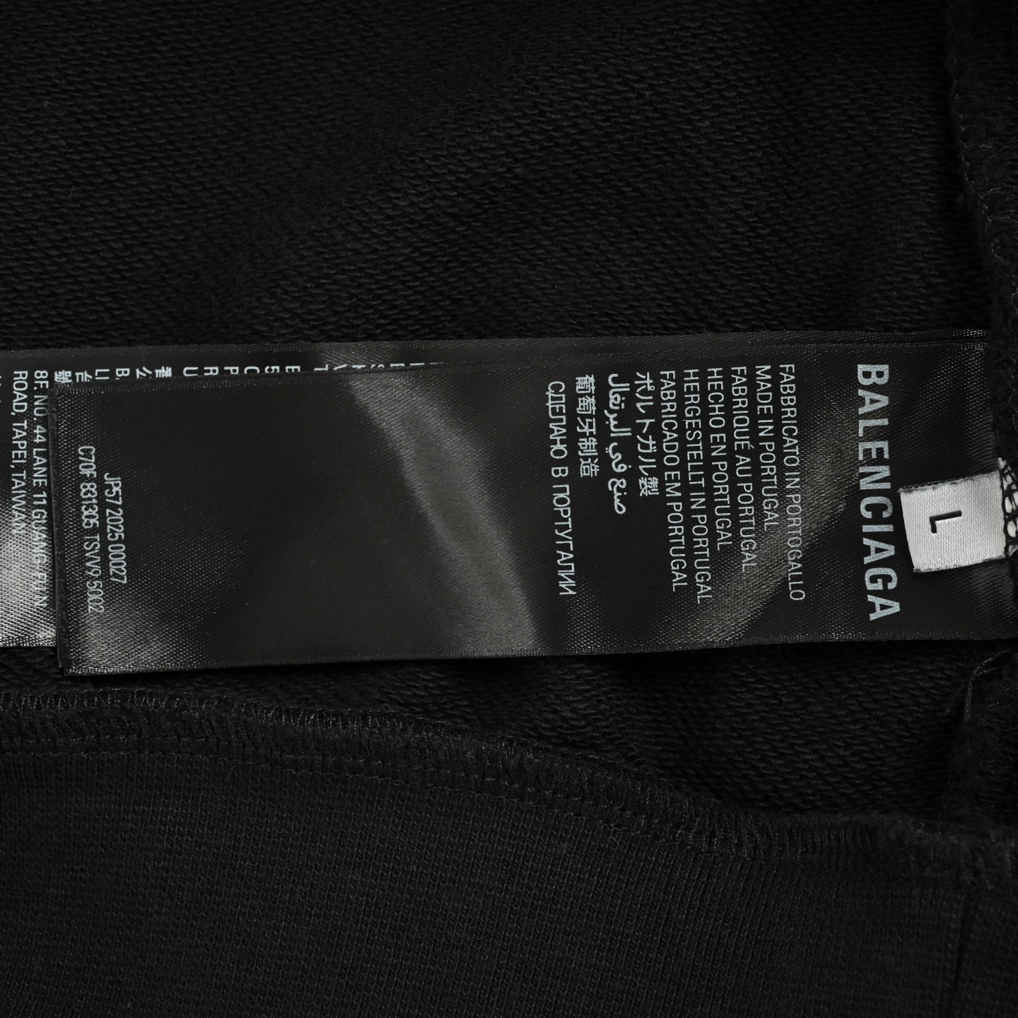 Front & Back Rhinestone Letter Distressed Hoodie