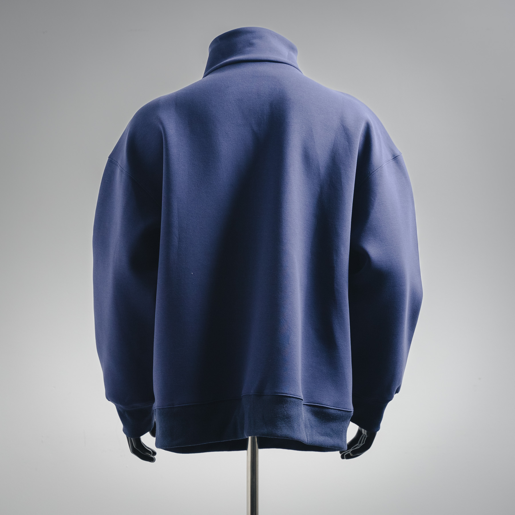 Yellow Letter Applique Half-Zip Sweatshirt